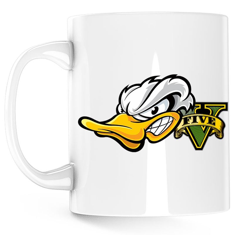 Casa si Gradina - Bucatarie si vesela - Cani si pahare - Cani si cesti - Cana Donald Duck GTA, alba, 330 ml - Infinity.ro