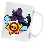 Casa si Gradina - Bucatarie si vesela - Cani si pahare - Cani si cesti - Cana Raven Fortnite Brawl Stars Epic, alba, 330 ml - Infinity.ro