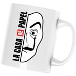 Casa si Gradina - Bucatarie si vesela - Cani si pahare - Cani si cesti - Cana La Casa de Papel Mask Love Gift, alba, 330 ml - Infinity.ro