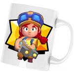 Casa si Gradina - Bucatarie si vesela - Cani si pahare - Cani si cesti - Cana BrawlStars Jessie Play, alba, 330 ml - Infinity.ro