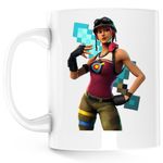 Casa si Gradina - Bucatarie si vesela - Cani si pahare - Cani si cesti - Cana Bullseye Fortnite Minecraft Diamond Sword, alba, 330 ml - Infinity.ro