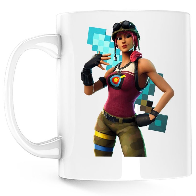 Casa si Gradina - Bucatarie si vesela - Cani si pahare - Cani si cesti - Cana Bullseye Fortnite Minecraft Diamond Sword, alba, 330 ml - Infinity.ro
