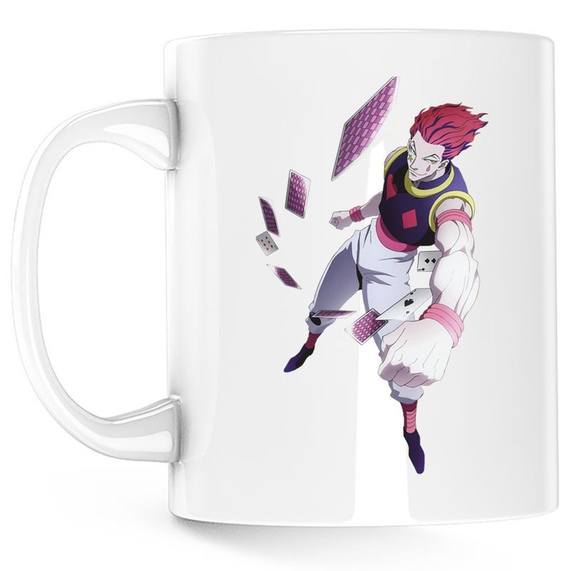 Casa si Gradina - Bucatarie si vesela - Cani si pahare - Cani si cesti - Cana Hunter x Hunter Hisoka Anime Joker, alba, 330 ml - Infinity.ro