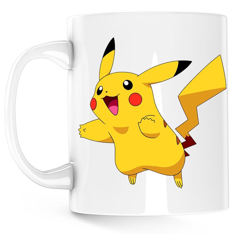 Casa si Gradina - Bucatarie si vesela - Cani si pahare - Cani si cesti - Cana Pikachu Pokemon Mario Zelda, alba, 330 ml - Infinity.ro