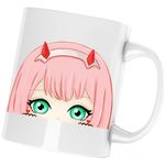 Casa si Gradina - Bucatarie si vesela - Cani si pahare - Cani si cesti - Cana Zero Two Darling in the FranXX Chibi Anime, alba, 330 ml - Infinity.ro