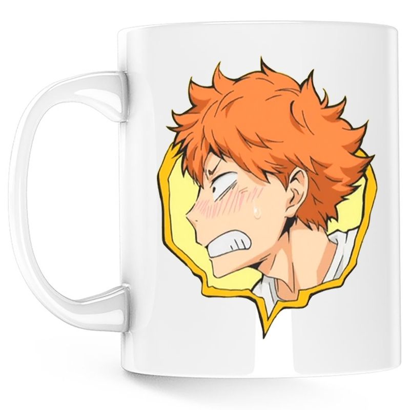 Casa si Gradina - Bucatarie si vesela - Cani si pahare - Cani si cesti - Cana Haikyuu Shoyo Hinata Jucator Volei Haikyu!!, alba, 330 ml - Infinity.ro