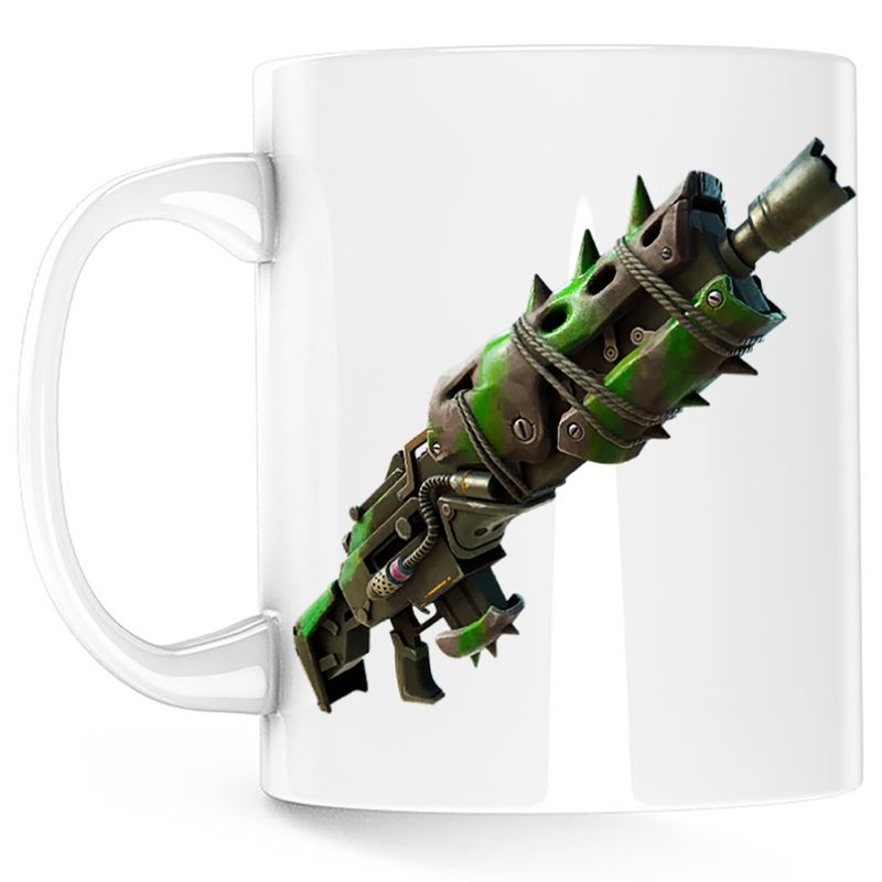 Casa si Gradina - Bucatarie si vesela - Cani si pahare - Cani si cesti - Cana Fortnite Primal Rifle Weapon, alba, 330 ml - Infinity.ro