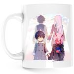 Casa si Gradina - Bucatarie si vesela - Cani si pahare - Cani si cesti - Cana Darling in the FranXX DarliFra Ending, alba, 330 ml - Infinity.ro