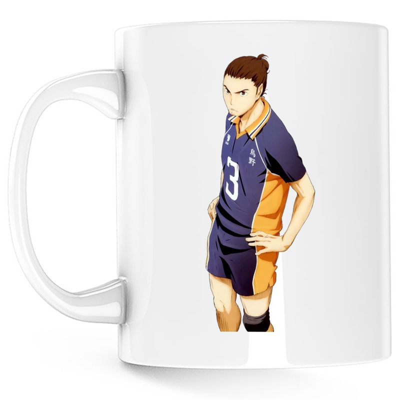 Casa si Gradina - Bucatarie si vesela - Cani si pahare - Cani si cesti - Cana Haikyuu Daichi Sawamura Voleibalist Anime, alba, 330 ml - Infinity.ro