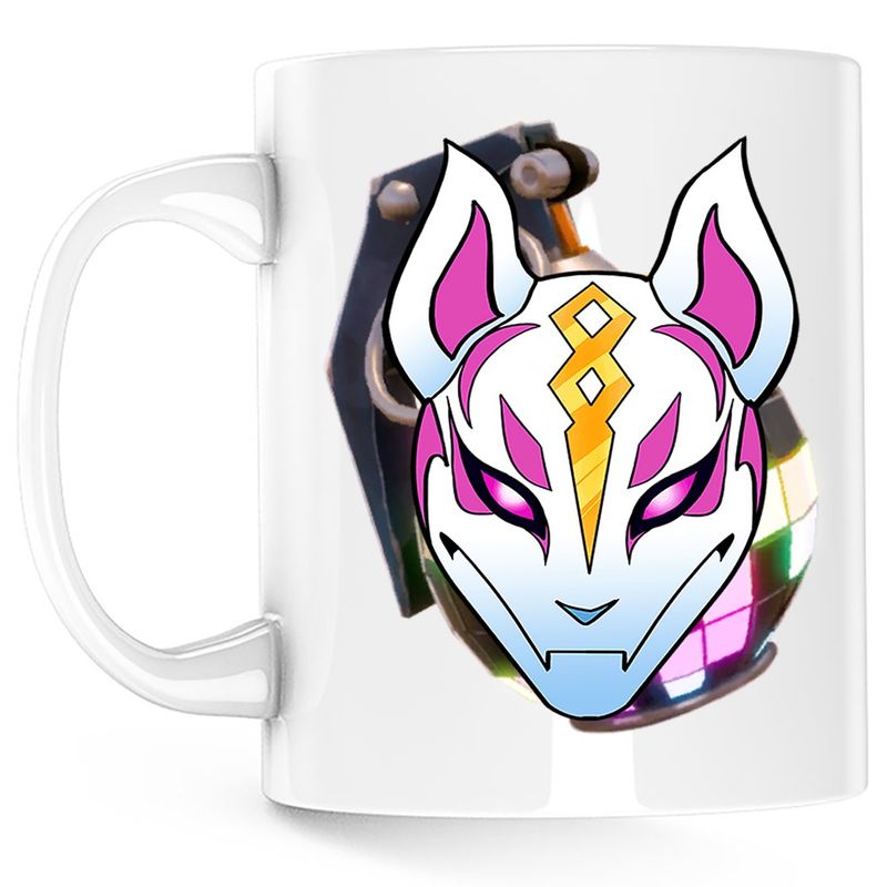 Casa si Gradina - Bucatarie si vesela - Cani si pahare - Cani si cesti - Cana Drift Mask Fortnite Magenta Bomb, alba, 330 ml - Infinity.ro