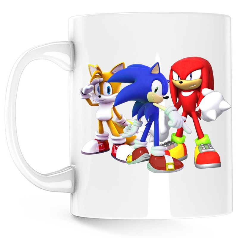 Casa si Gradina - Bucatarie si vesela - Cani si pahare - Cani si cesti - Cana Sonic Team Crew Chaos Roblox, alba, 330 ml - Infinity.ro