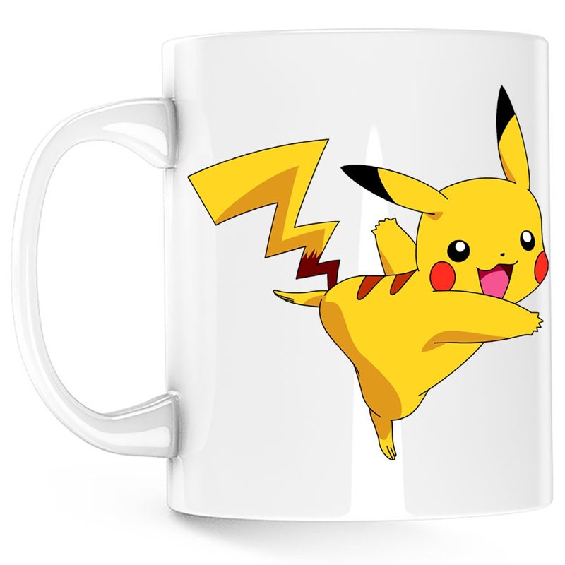 Casa si Gradina - Bucatarie si vesela - Cani si pahare - Cani si cesti - Cana Pokemon Go Card Pikachu, alba, 330 ml - Infinity.ro