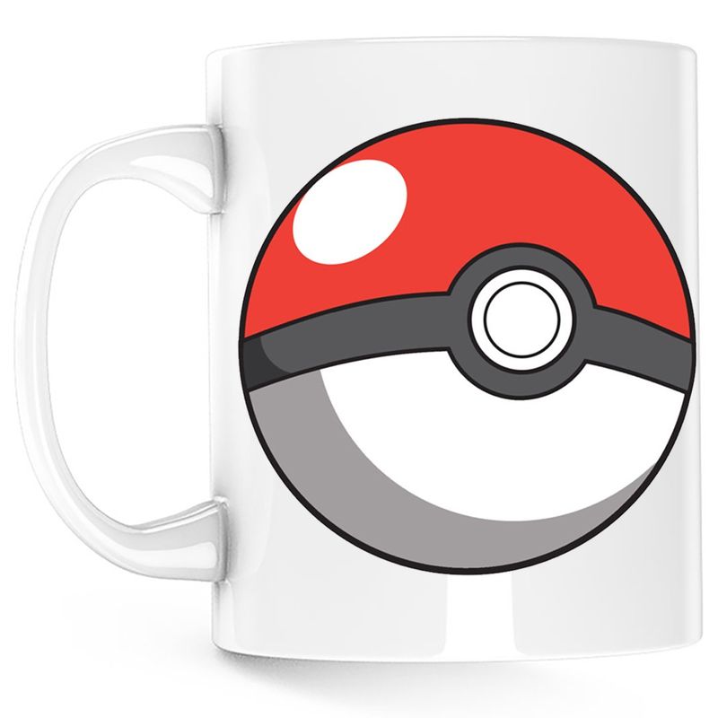 Casa si Gradina - Bucatarie si vesela - Cani si pahare - Cani si cesti - Cana Pokemon Go Pokeball Card Plus Sword, alba, 330 ml - Infinity.ro