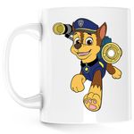 Casa si Gradina - Bucatarie si vesela - Cani si pahare - Cani si cesti - Cana Paw Patrol Desene Animate Catelus Caine Politist, alba, 330 ml - Infinity.ro