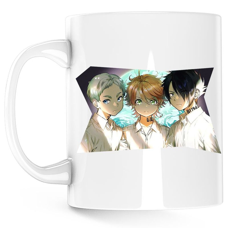 Casa si Gradina - Bucatarie si vesela - Cani si pahare - Cani si cesti - Cana The Promised Neverland Kaiu Shirai Anime, alba, 330 ml - Infinity.ro