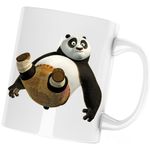 Casa si Gradina - Bucatarie si vesela - Cani si pahare - Cani si cesti - Cana Kung Fu Panda Po Sumo Judo, alba, 330 ml - Infinity.ro