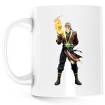 Casa si Gradina - Bucatarie si vesela - Cani si pahare - Cani si cesti - Cana Mortal Kombat Shan Tsung Shao Khan Boss Fighter, alba, 330 ml - Infinity.ro