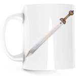 Casa si Gradina - Bucatarie si vesela - Cani si pahare - Cani si cesti - Cana Age Of Empires Gladius Ancient Rome Sword Dagger Weapon, alba, 330 ml - Infinity.ro