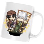 Casa si Gradina - Bucatarie si vesela - Cani si pahare - Cani si cesti - Cana Bungo Stray Dogs Chibi Naomi Tanikazi, alba, 330 ml - Infinity.ro