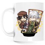 Casa si Gradina - Bucatarie si vesela - Cani si pahare - Cani si cesti - Cana Bungo Stray Dogs Chibi Naomi Tanikazi, alba, 330 ml - Infinity.ro