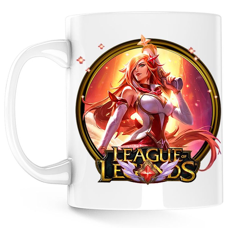 Casa si Gradina - Bucatarie si vesela - Cani si pahare - Cani si cesti - Cana League of Legends Ahri Cosplay LoL Game Star, alba, 330 ml - Infinity.ro