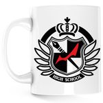 Casa si Gradina - Bucatarie si vesela - Cani si pahare - Cani si cesti - Cana Killing School Life Logo Danganronpa, alba, 330 ml - Infinity.ro