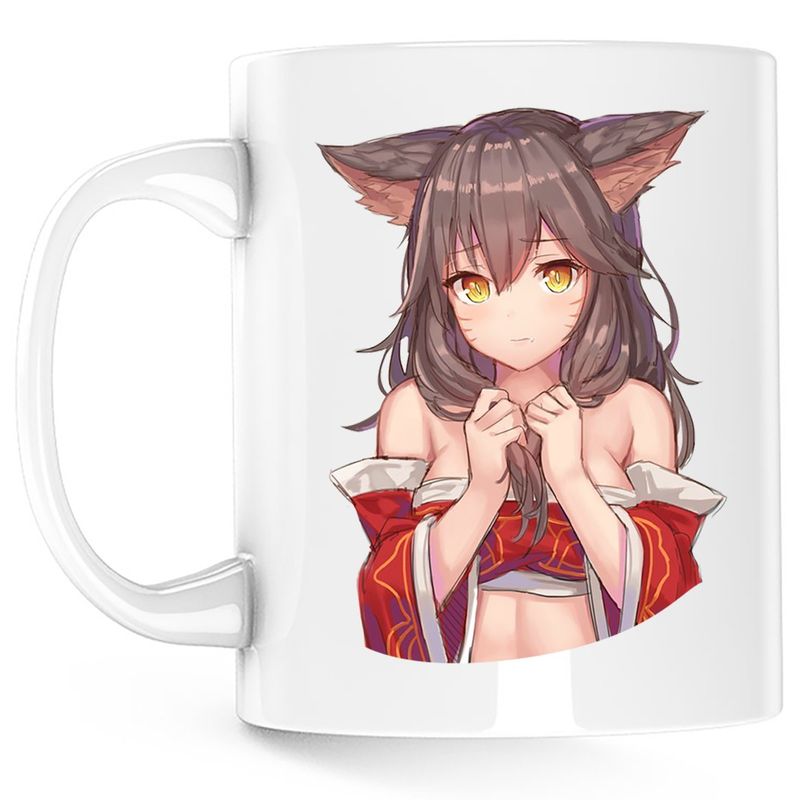 Casa si Gradina - Bucatarie si vesela - Cani si pahare - Cani si cesti - Cana League of Legends Ahri Champion Artwork Anime, alba, 330 ml - Infinity.ro