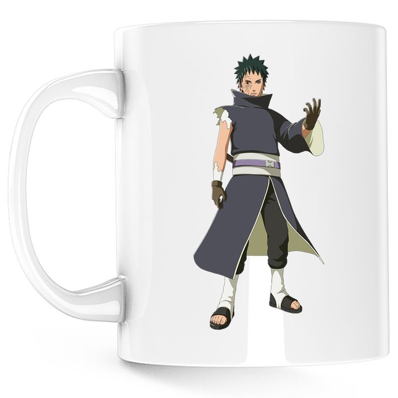 Casa si Gradina - Bucatarie si vesela - Cani si pahare - Cani si cesti - Cana Naruto Obito Uchiha Madara Anime Manga, alba, 330 ml - Infinity.ro