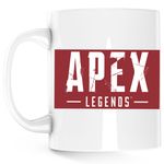 Casa si Gradina - Bucatarie si vesela - Cani si pahare - Cani si cesti - Cana Apex Legends Logo Emblem Rebel Gamer, alba, 330 ml - Infinity.ro