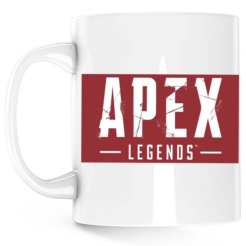 Casa si Gradina - Bucatarie si vesela - Cani si pahare - Cani si cesti - Cana Apex Legends Logo Emblem Rebel Gamer, alba, 330 ml - Infinity.ro