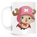 Casa si Gradina - Bucatarie si vesela - Cani si pahare - Cani si cesti - Cana Tony Tony Chopper One Piece Pirate Anime, alba, 330 ml - Infinity.ro