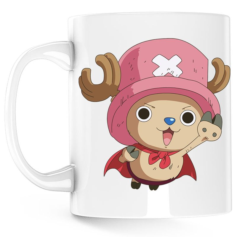 Casa si Gradina - Bucatarie si vesela - Cani si pahare - Cani si cesti - Cana Tony Tony Chopper One Piece Pirate Anime, alba, 330 ml - Infinity.ro