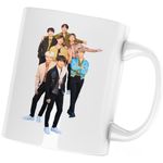 Casa si Gradina - Bucatarie si vesela - Cani si pahare - Cani si cesti - Cana BTS All Gang Bangtan Boys, alba, 330 ml - Infinity.ro