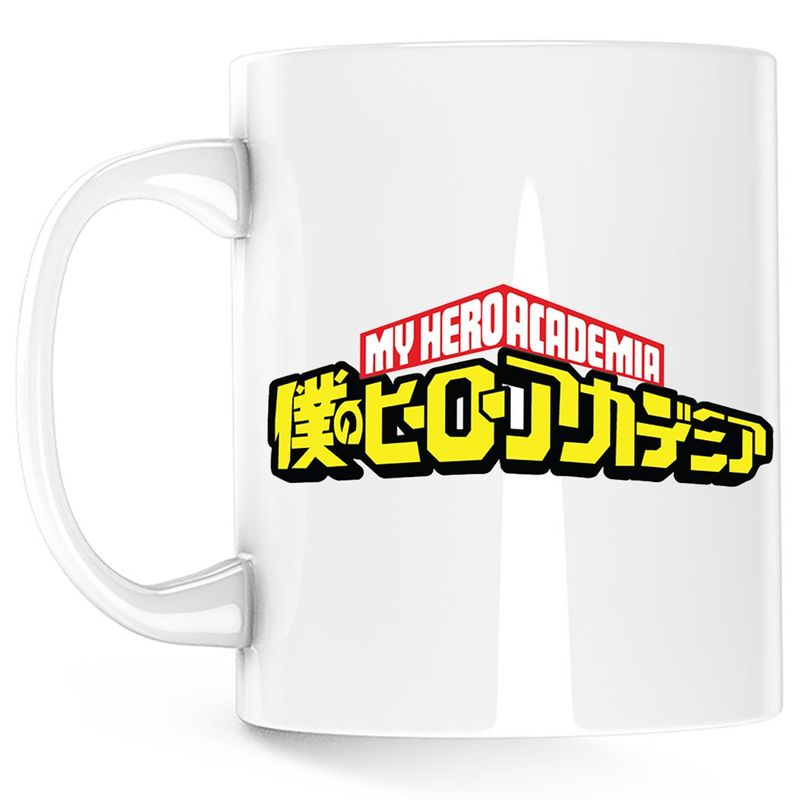 Casa si Gradina - Bucatarie si vesela - Cani si pahare - Cani si cesti - Cana My Hero Academia Logo Emblem Anime, alba, 330 ml - Infinity.ro