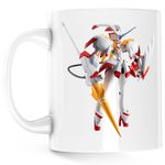 Casa si Gradina - Bucatarie si vesela - Cani si pahare - Cani si cesti - Cana Darling in the FranXX Robot Anime Manga, alba, 330 ml - Infinity.ro
