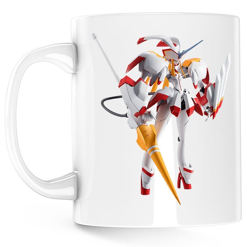 Casa si Gradina - Bucatarie si vesela - Cani si pahare - Cani si cesti - Cana Darling in the FranXX Robot Anime Manga, alba, 330 ml - Infinity.ro
