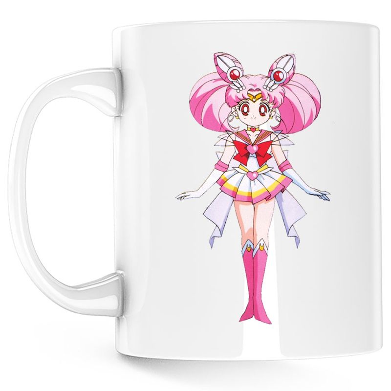 Casa si Gradina - Bucatarie si vesela - Cani si pahare - Cani si cesti - Cana Sailor Moon Chibiusa Pink Roz Anime, alba, 330 ml - Infinity.ro
