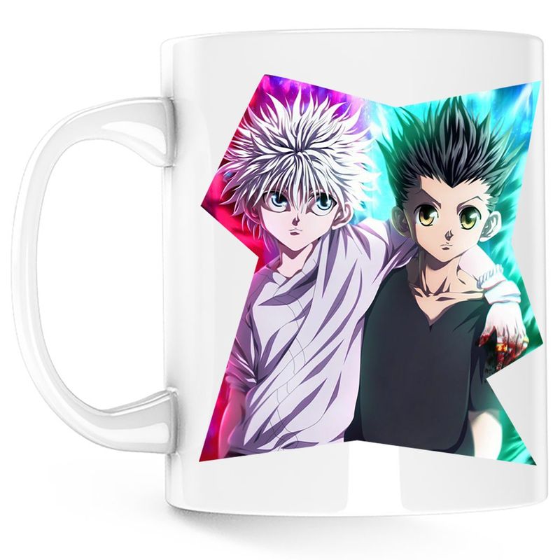 Casa si Gradina - Bucatarie si vesela - Cani si pahare - Cani si cesti - Cana Hunter x Hunter Gon Killua Friends, alba, 330 ml - Infinity.ro