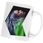 Casa si Gradina - Bucatarie si vesela - Cani si pahare - Cani si cesti - Cana Billie Eilish Emo Pop Music, alba, 330 ml - Infinity.ro