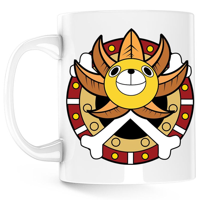 Casa si Gradina - Bucatarie si vesela - Cani si pahare - Cani si cesti - Cana Thousand Sunny Brigandine One Piece Ship, alba, 330 ml - Infinity.ro