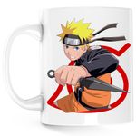 Casa si Gradina - Bucatarie si vesela - Cani si pahare - Cani si cesti - Cana Naruto Boruto Shippuden Kung Fu Anime Manga, alba, 330 ml - Infinity.ro