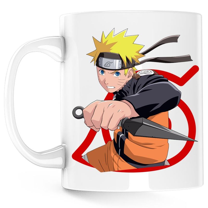 Casa si Gradina - Bucatarie si vesela - Cani si pahare - Cani si cesti - Cana Naruto Boruto Shippuden Kung Fu Anime Manga, alba, 330 ml - Infinity.ro