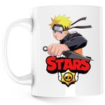 Casa si Gradina - Bucatarie si vesela - Cani si pahare - Cani si cesti - Cana Naruto Brawl Stars Master Game Play, alba, 330 ml - Infinity.ro