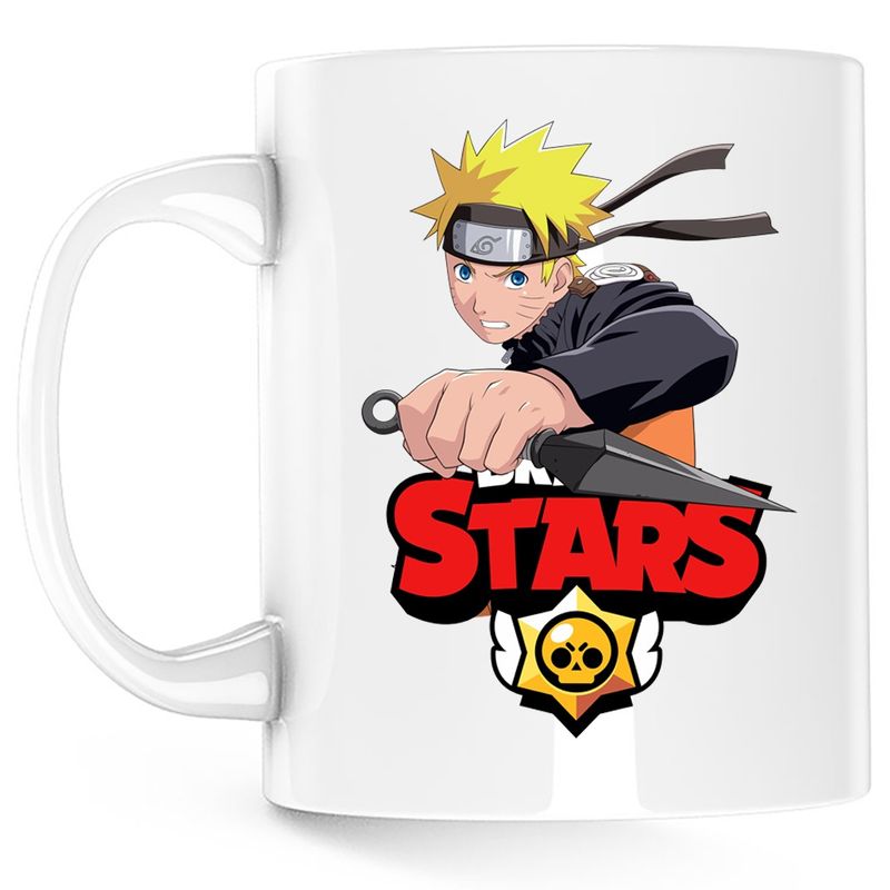 Casa si Gradina - Bucatarie si vesela - Cani si pahare - Cani si cesti - Cana Naruto Brawl Stars Master Game Play, alba, 330 ml - Infinity.ro