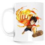 Casa si Gradina - Bucatarie si vesela - Cani si pahare - Cani si cesti - Cana Palarie Paie One Piece Straw Hat Luffy Pirat, alba, 330 ml - Infinity.ro