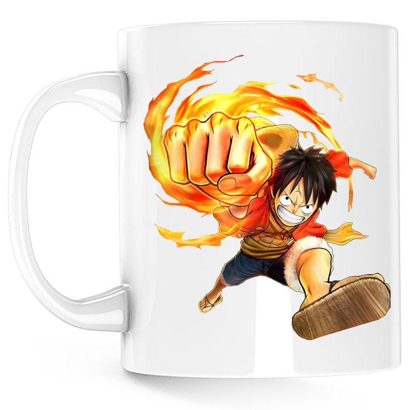 Casa si Gradina - Bucatarie si vesela - Cani si pahare - Cani si cesti - Cana Palarie Paie One Piece Straw Hat Luffy Pirat, alba, 330 ml - Infinity.ro