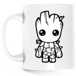 Casa si Gradina - Bucatarie si vesela - Cani si pahare - Cani si cesti - Cana Baby Groot Bebe Craciun Gift Love, alba, 330 ml - Infinity.ro
