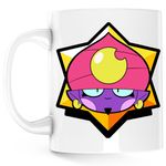 Casa si Gradina - Bucatarie si vesela - Cani si pahare - Cani si cesti - Cana Cool Gene Brawl Stars, alba, 330 ml - Infinity.ro
