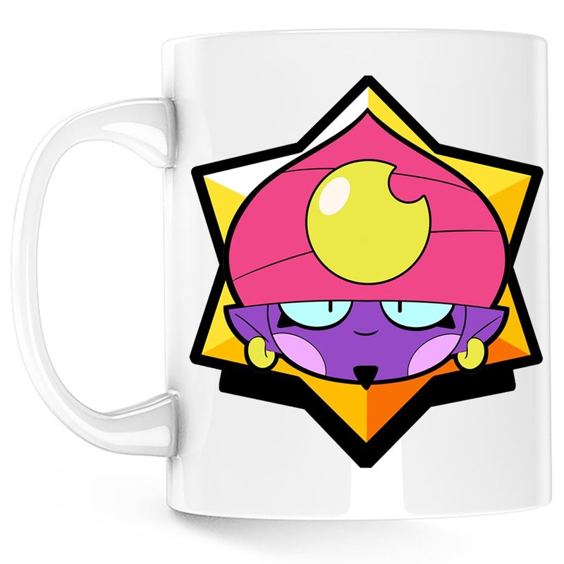 Casa si Gradina - Bucatarie si vesela - Cani si pahare - Cani si cesti - Cana Cool Gene Brawl Stars, alba, 330 ml - Infinity.ro