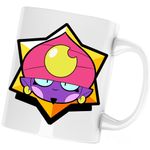 Casa si Gradina - Bucatarie si vesela - Cani si pahare - Cani si cesti - Cana Cool Gene Brawl Stars, alba, 330 ml - Infinity.ro